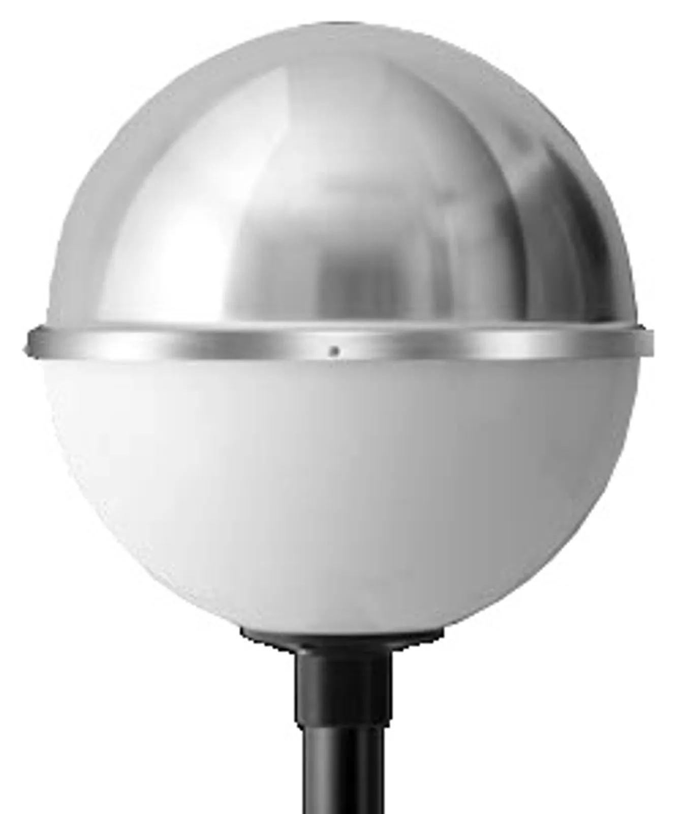 Globo 500 meia bola leitoso com encaixe de 60,3