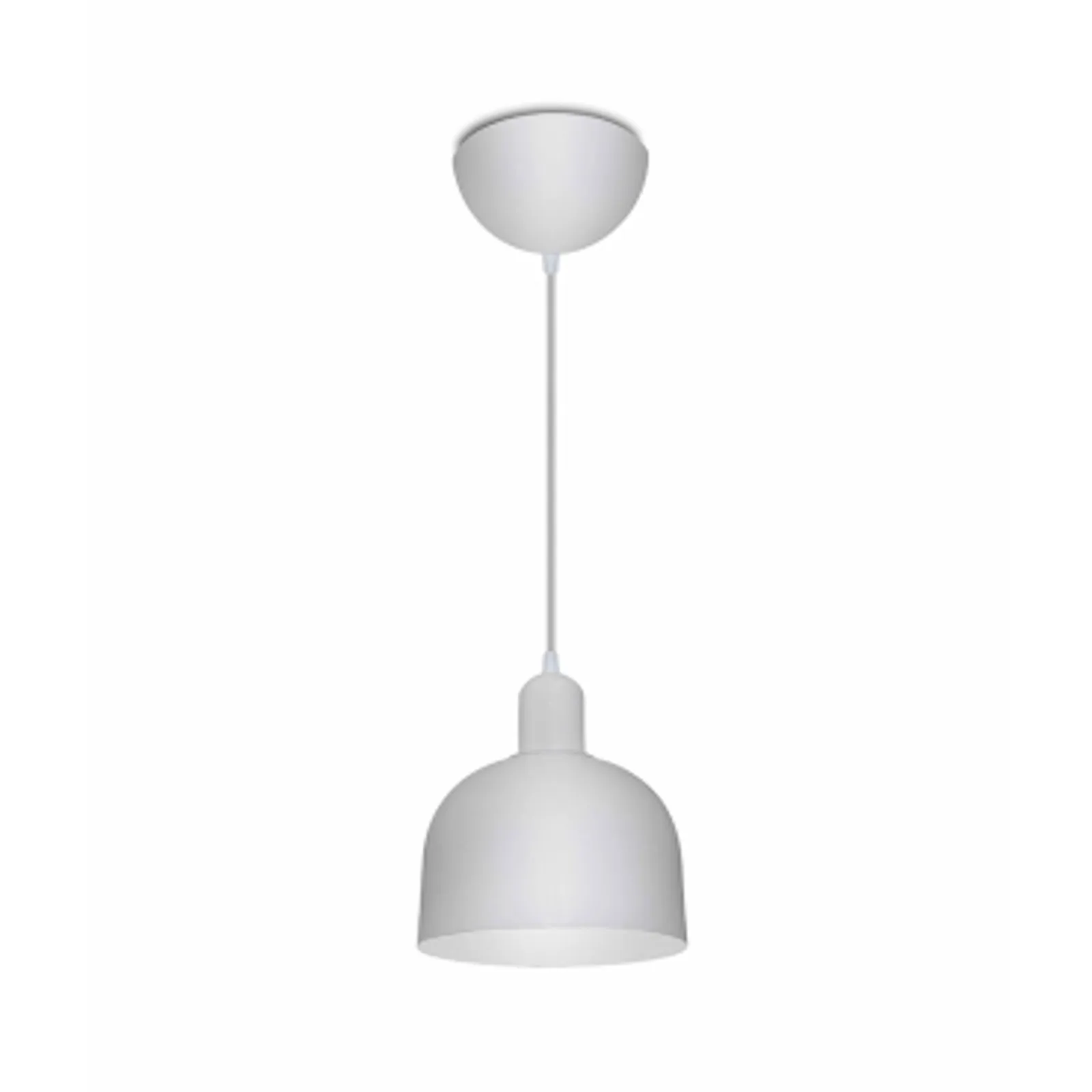Pendente Decorativo em Alumínio Soquete E-27 - Branco Texturizado