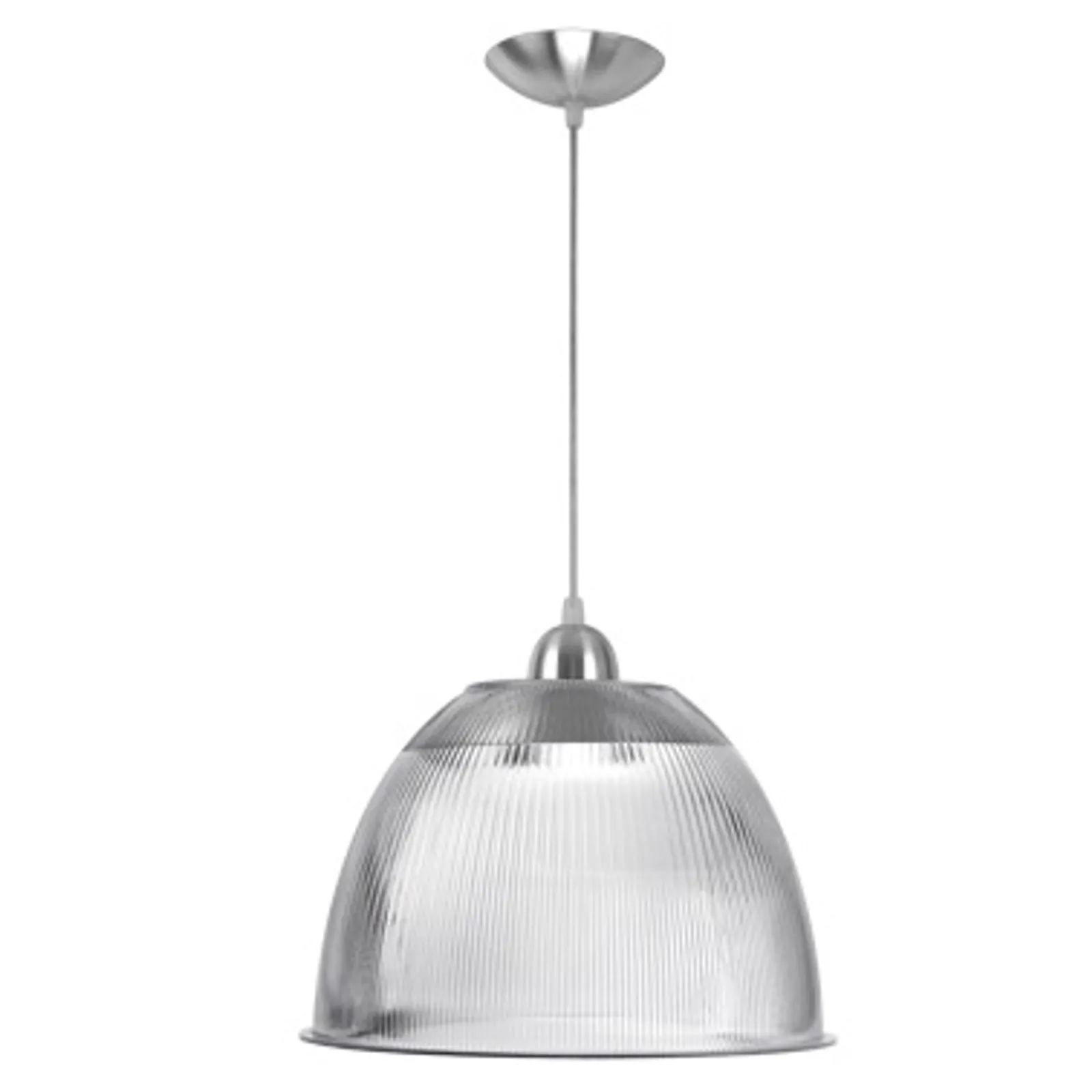 Pendente prismático decorativo de 16" ou 12", acomapnha soquete E27 e cabo PP de 1,20m