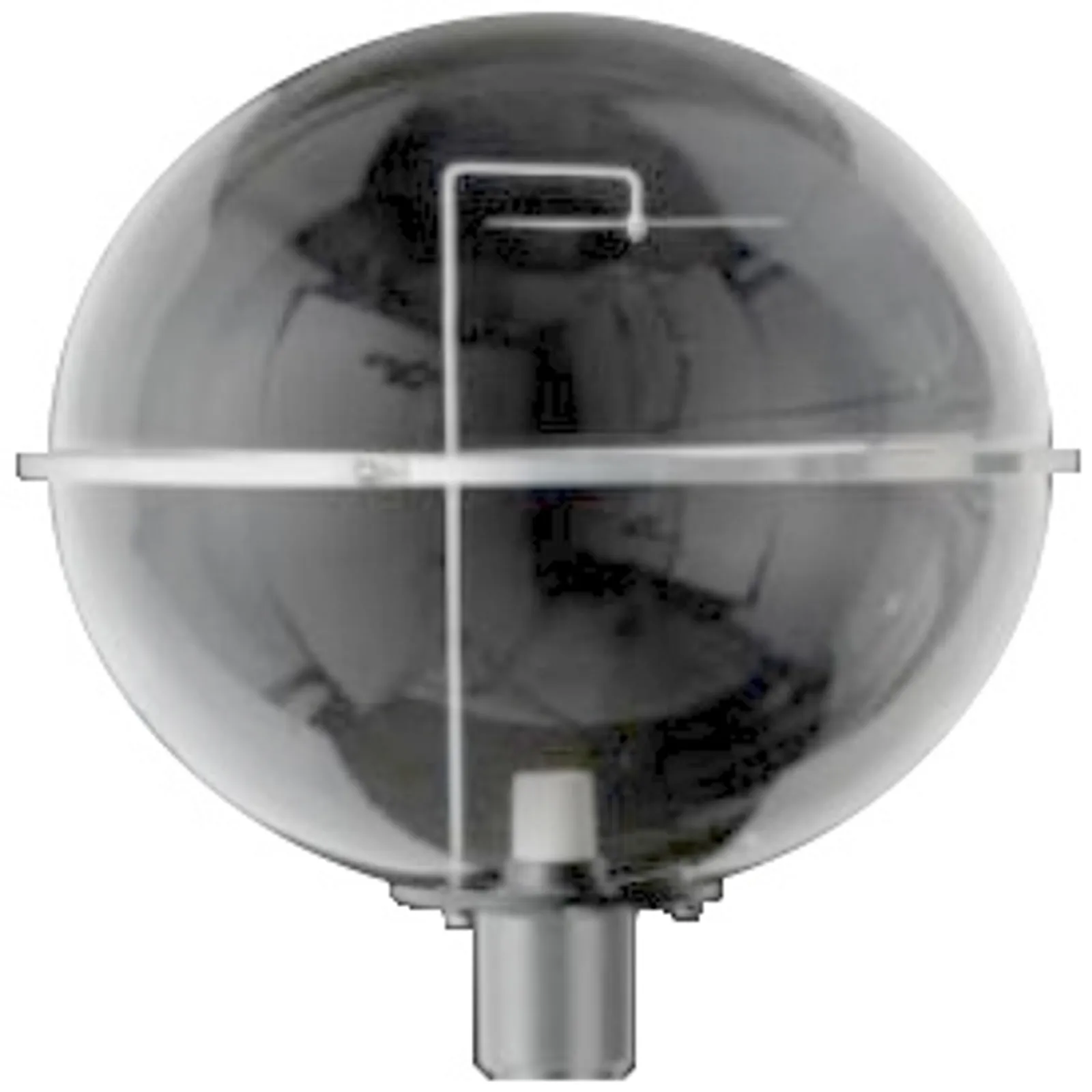 Globo 500 meia bola leitoso com encaixe de 60,3 - Transparente total