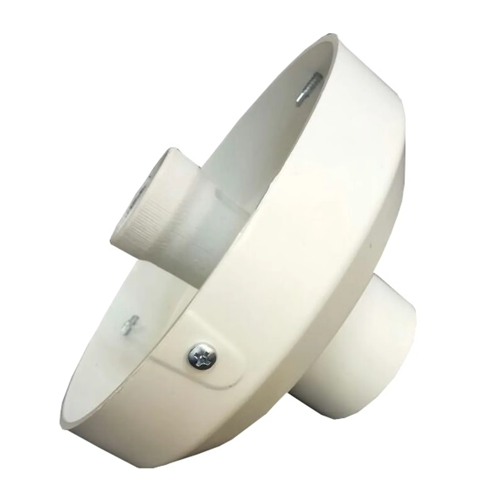 Base para Globo em topo de Poste Decorativo - Base 15 branca