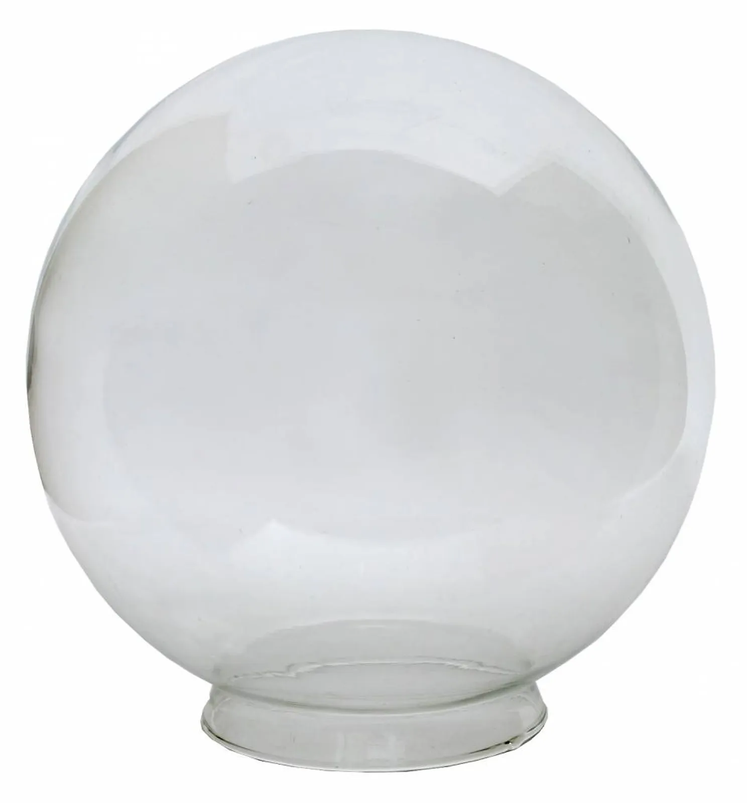 Globo de Vidro Transparente com Colarinho, 10x15, 10x20, 15x28 e 15x35