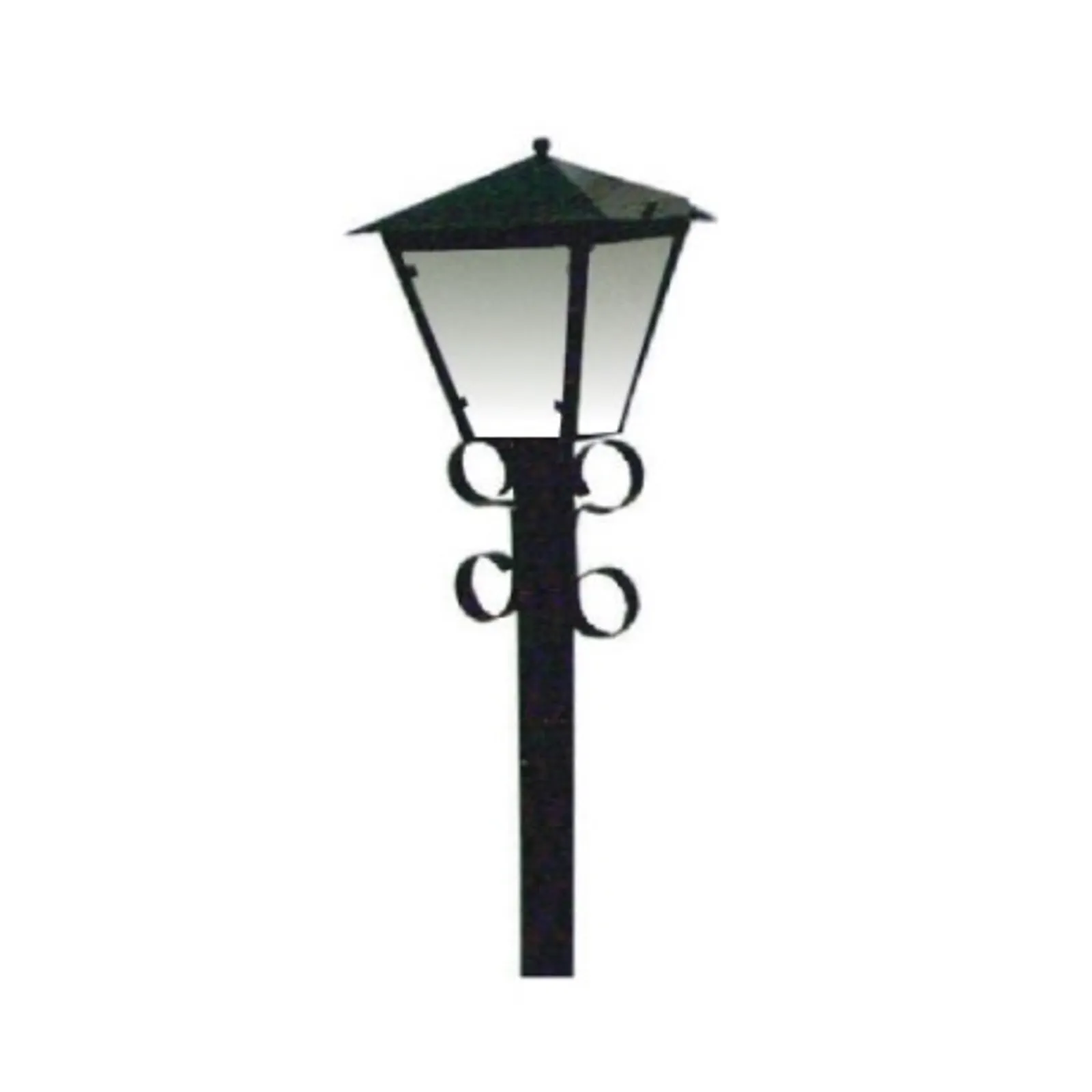 Poste Colonial Decorativo Simples em Aço