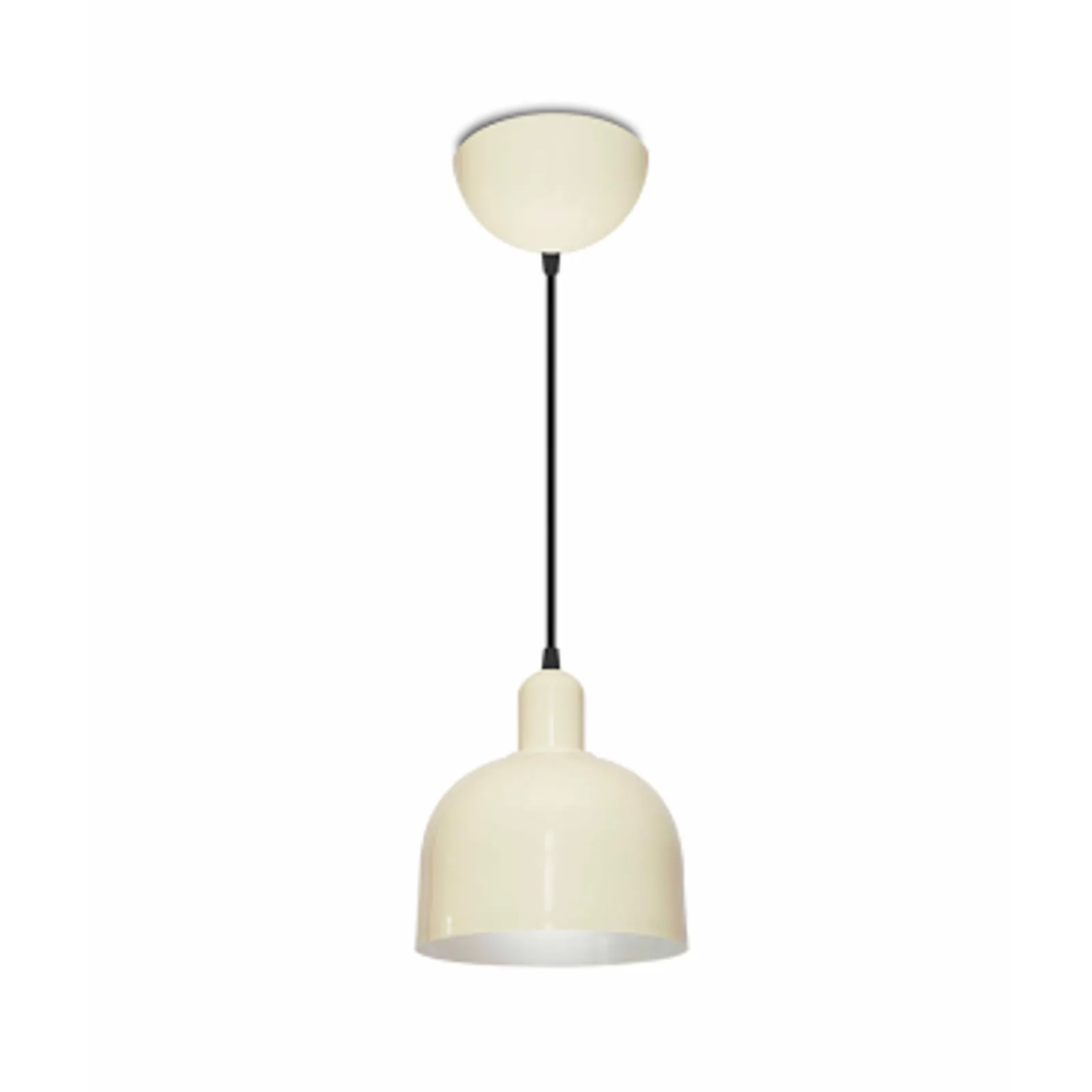 Pendente Decorativo em Alumínio Soquete E-27 - Creme