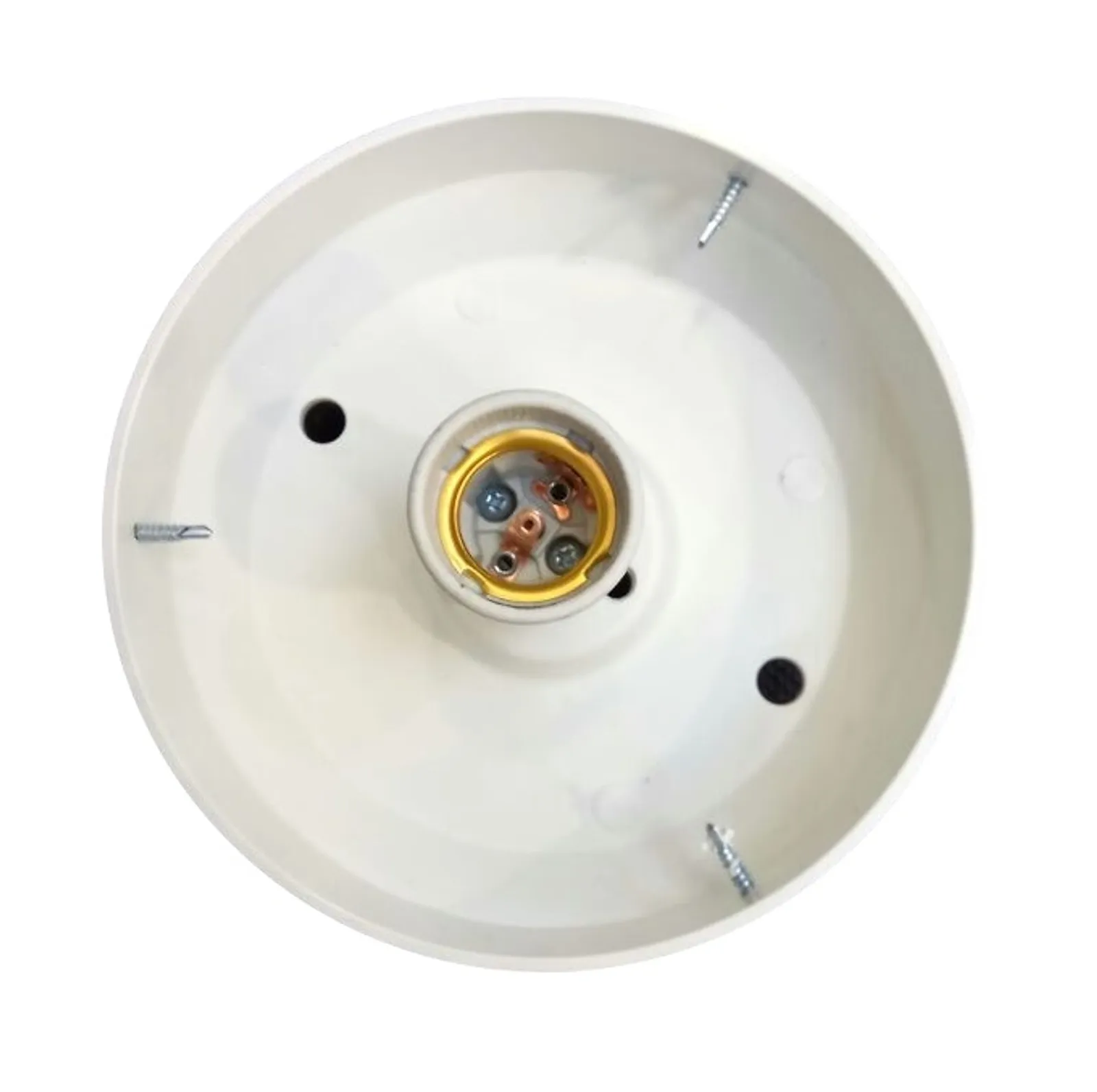 Base para Globo em topo de Poste Decorativo - Base 15 preta / branca