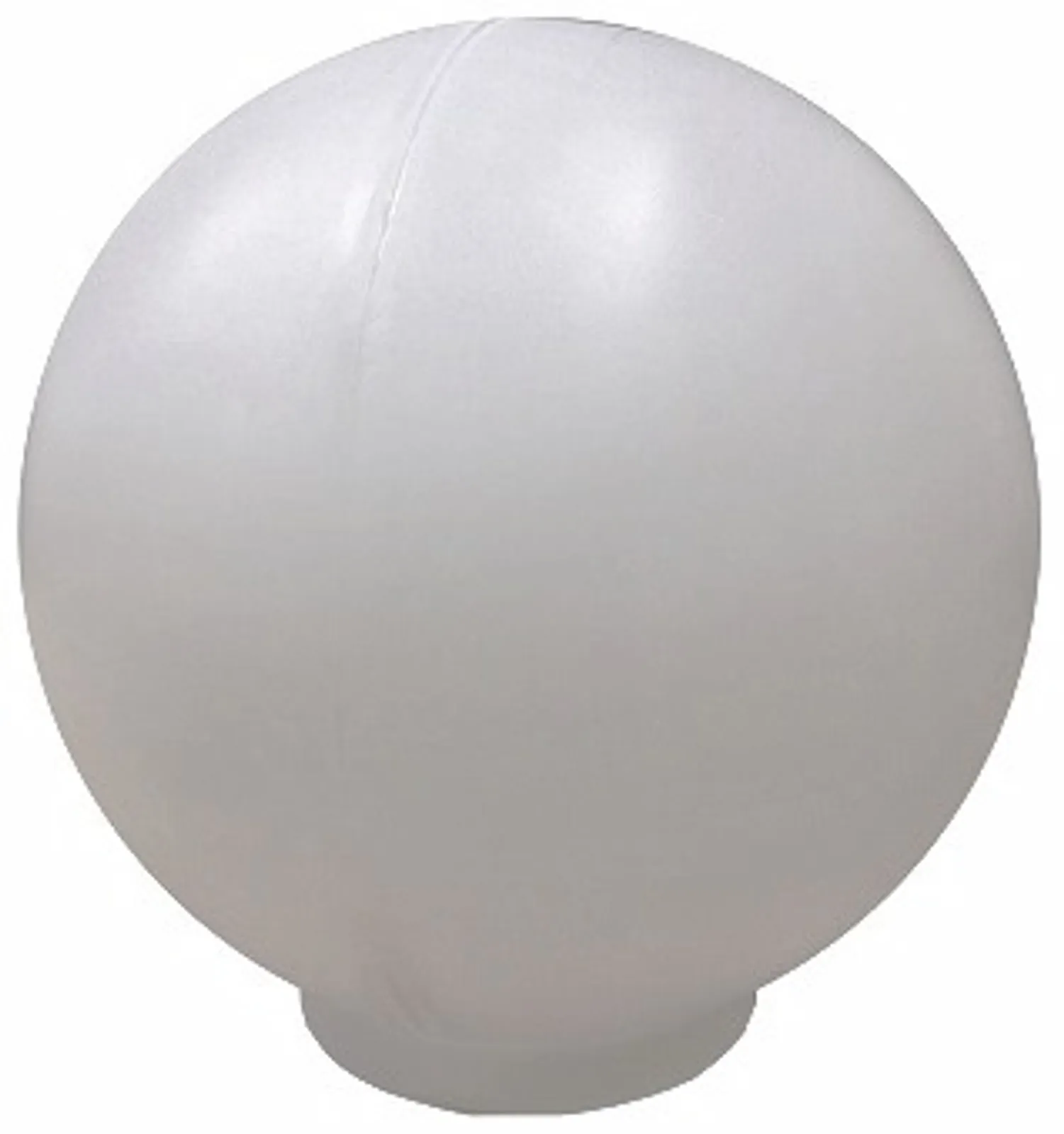 Globo de Plástico Leitoso com Colarinho, 10x20, 15x30 e 15x42.