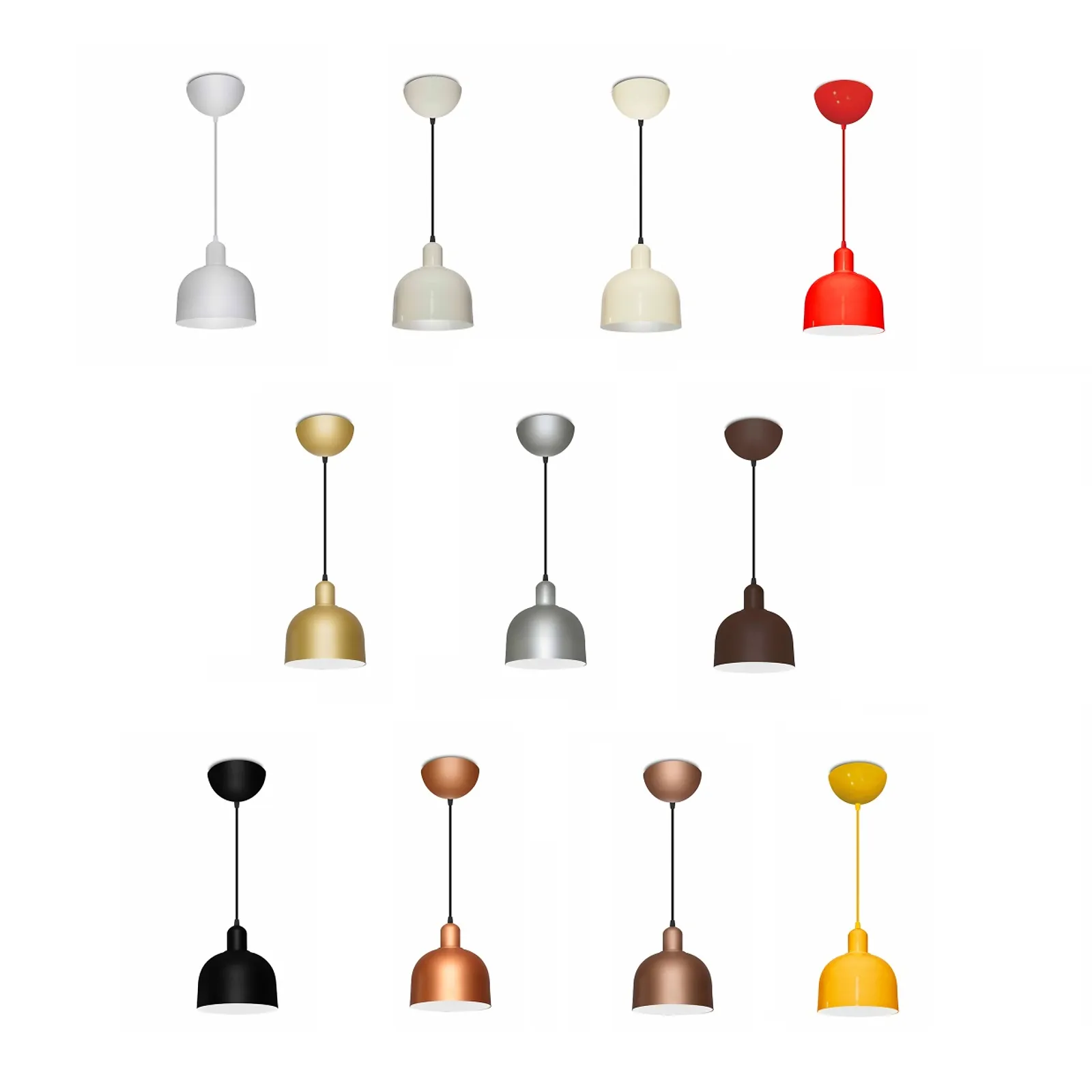 Pendente Decorativo em Alumínio Soquete E-27