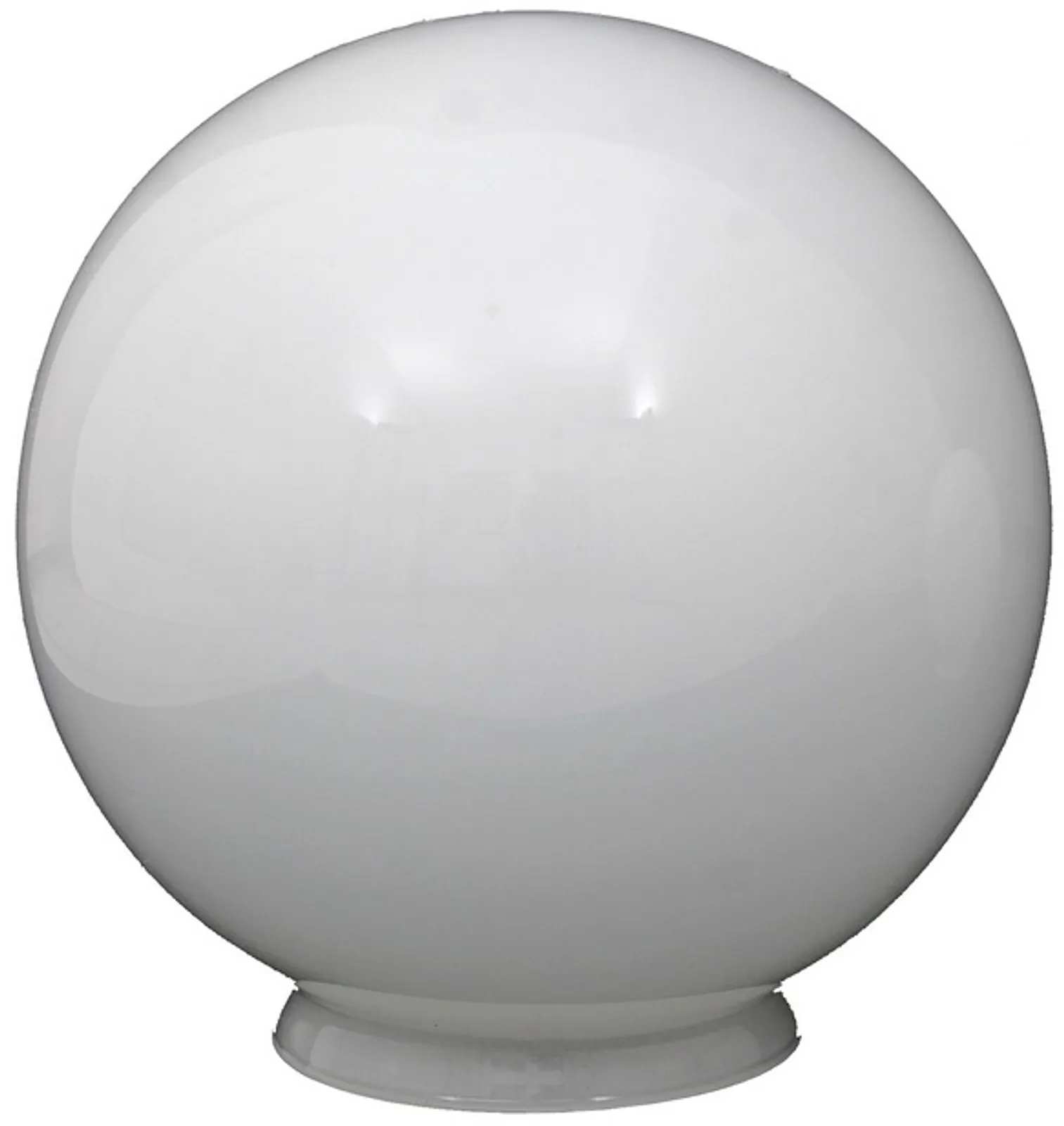 Globo de Vidro Leitoso com Colarinho, 10x15, 10x20, 15x28 e 15x35