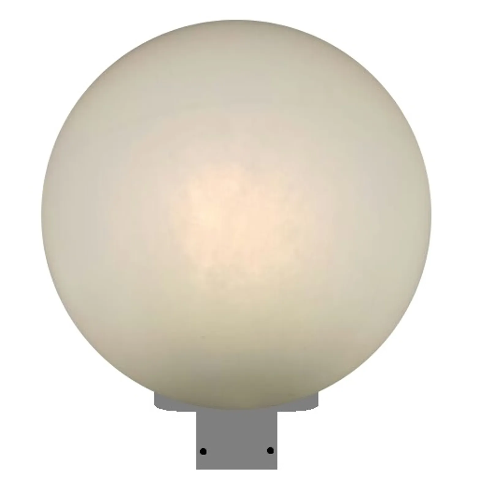 Globo de Plástico 380mm - Base Alumínio Encaixe 60,3