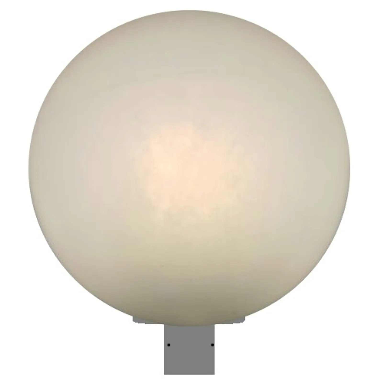 Globo de Plástico 380mm - Base Alumínio Encaixe 25,4
