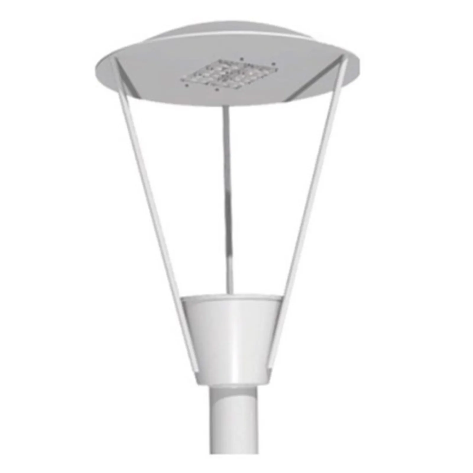 Luminária Chapéu Decorativo Led 50w para Poste Externo