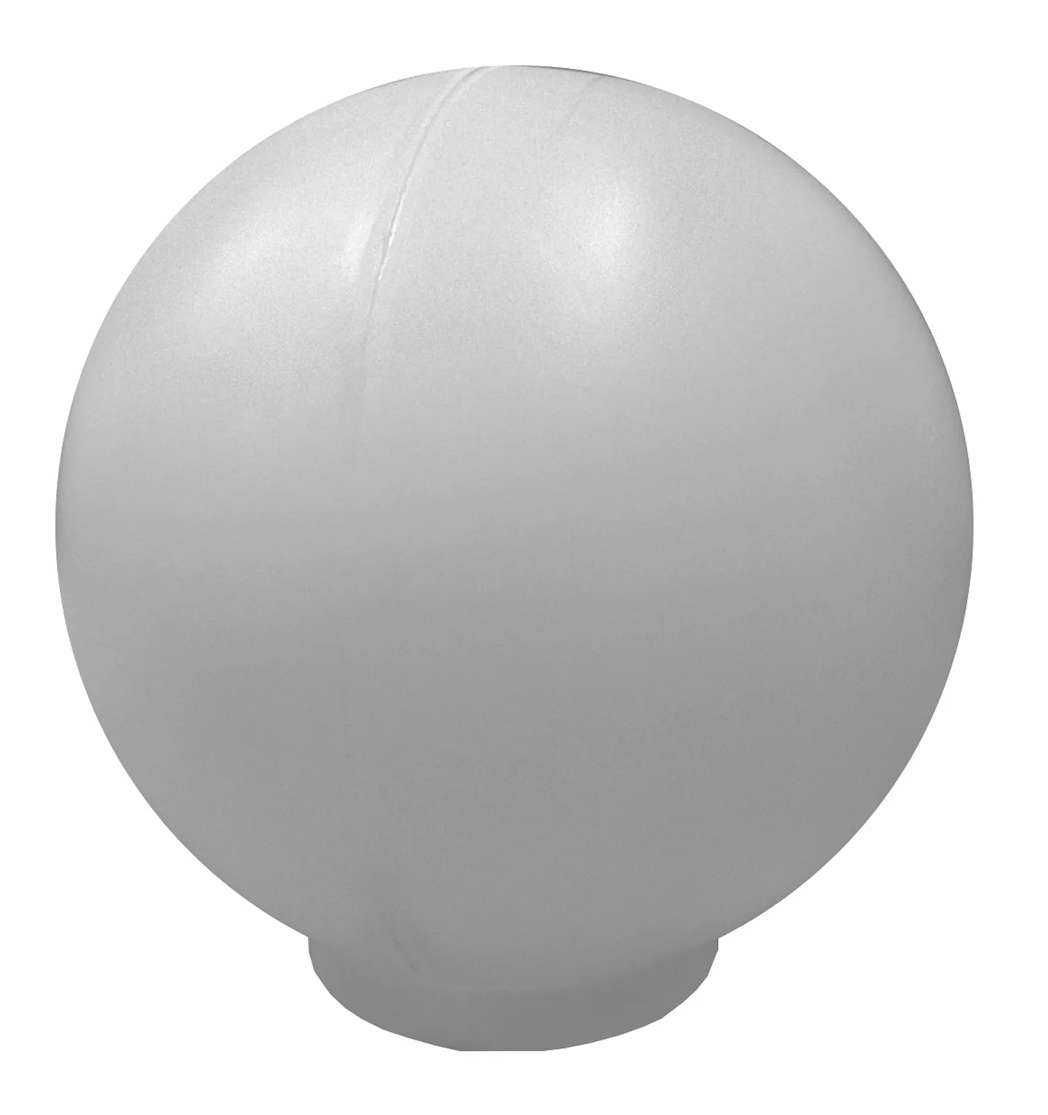 Globo de Plástico Leitoso com Colarinho