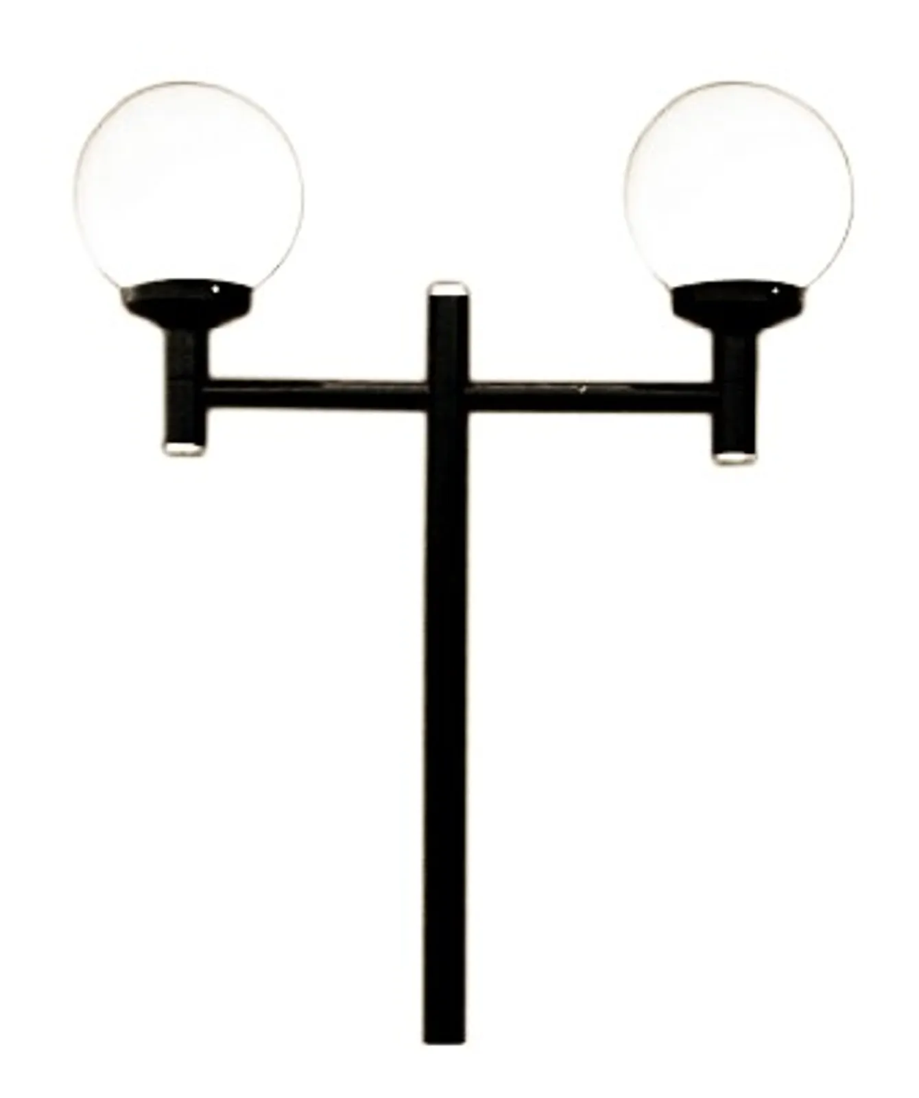 Poste Decorativo Reto com 2 Globos