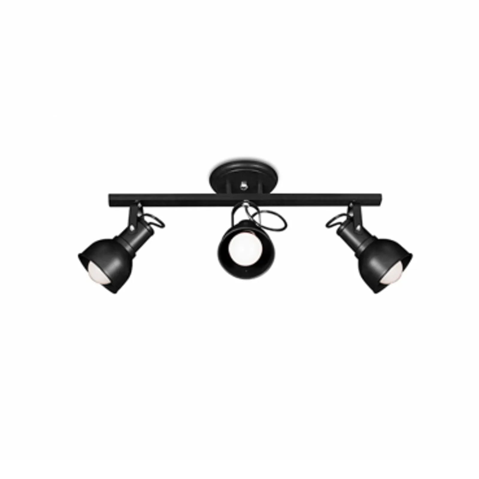 Spot Triplo Sobrepor com Barra de Trilho Fixo