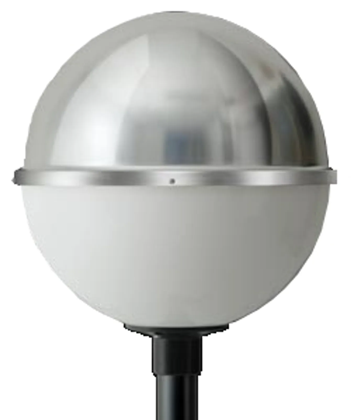 Poste Decorativo para Globo de 500mm - Globo semi esférica acrílico leitoso
