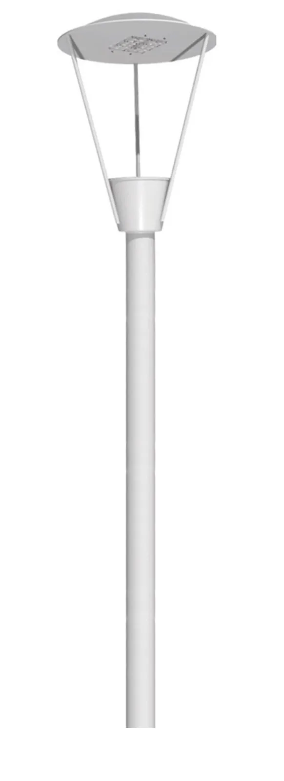 Luminária Chapéu Decorativo Led 50w para Poste Externo