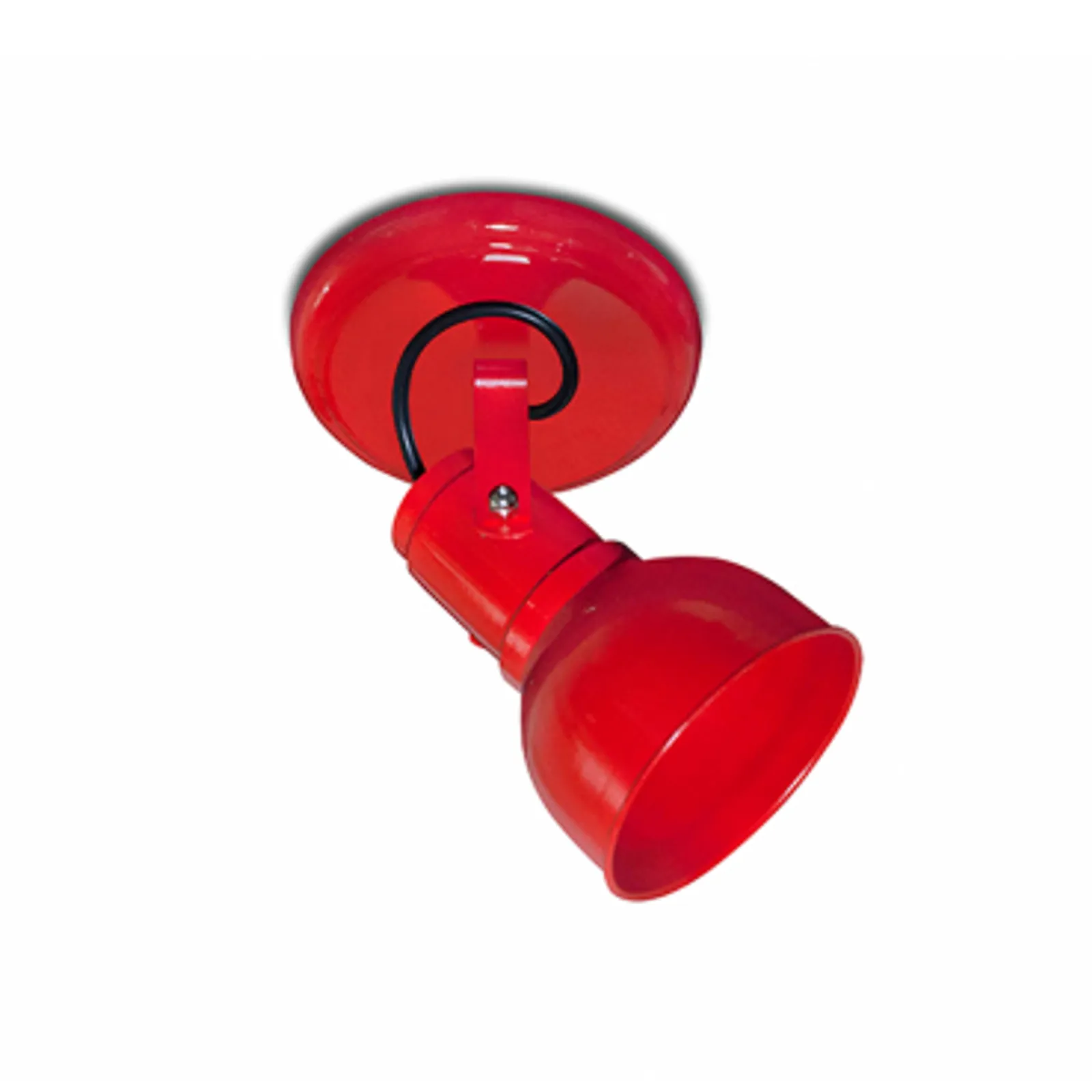 Spot Sobrepor E-27 para Lâmpada Bulbo - Vermelho