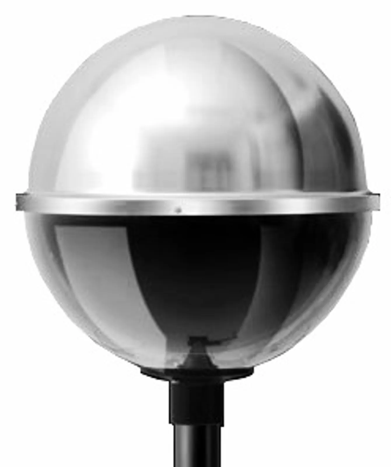 Globo 500 meia bola transparente com encaixe de 60,3