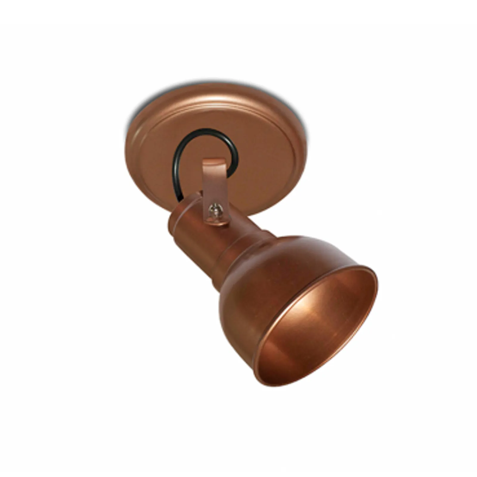 Spot Sobrepor E-27 para Lâmpada Bulbo - Cobre
