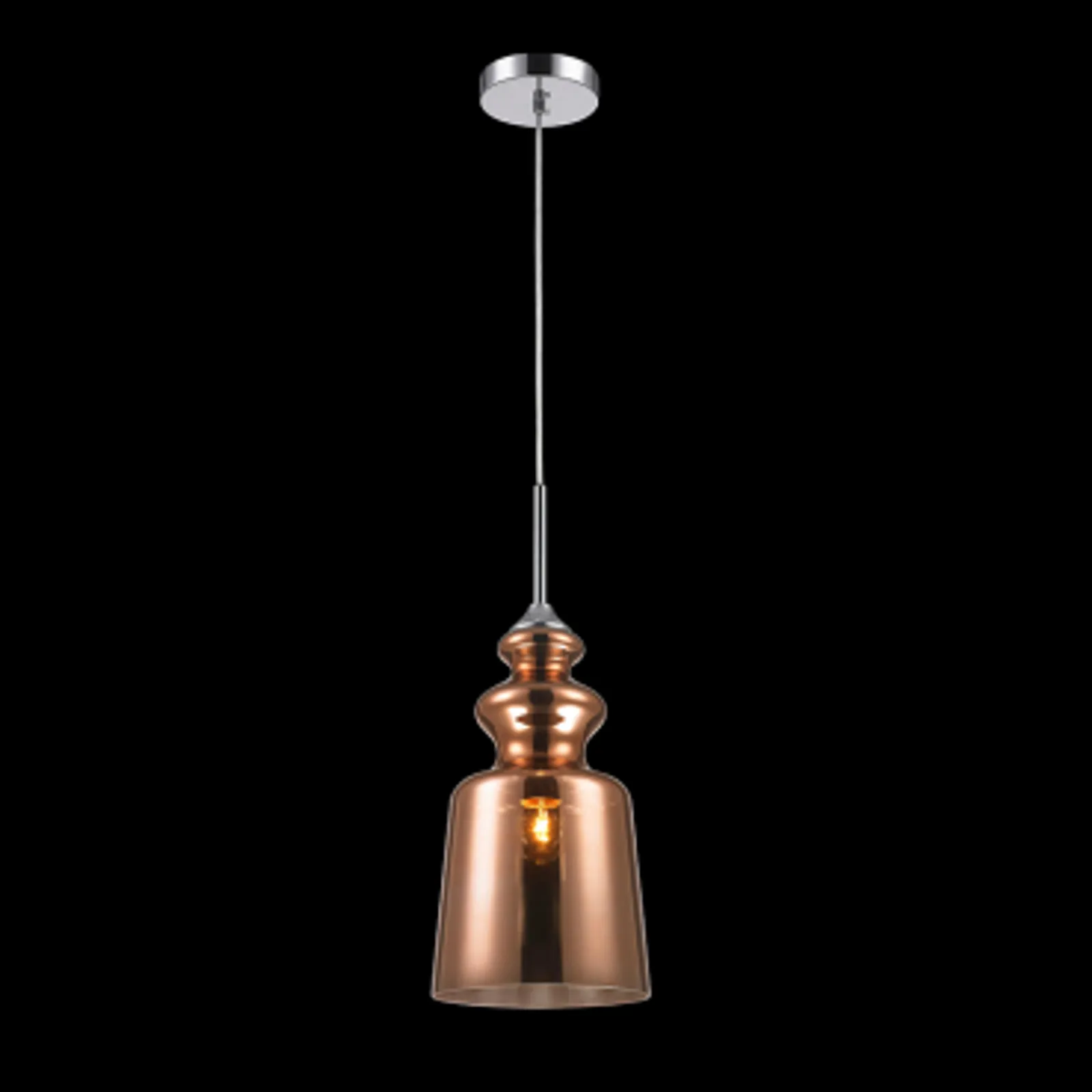 Luminária Pendente Decorativo em Vidro E-27
