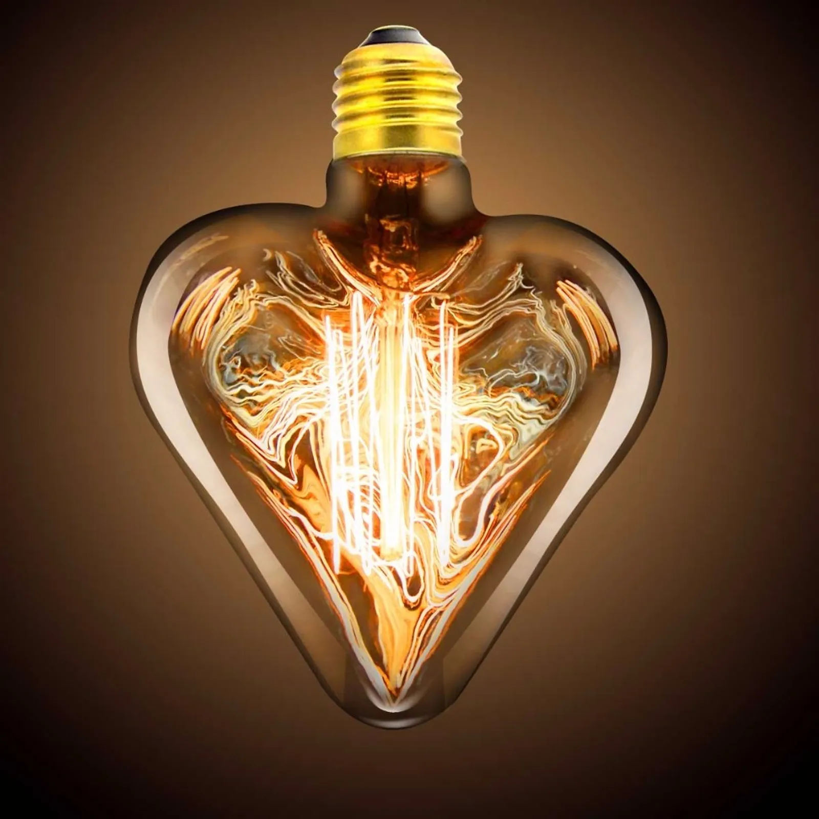Lâmpada filamento de carbono Heart - Coração