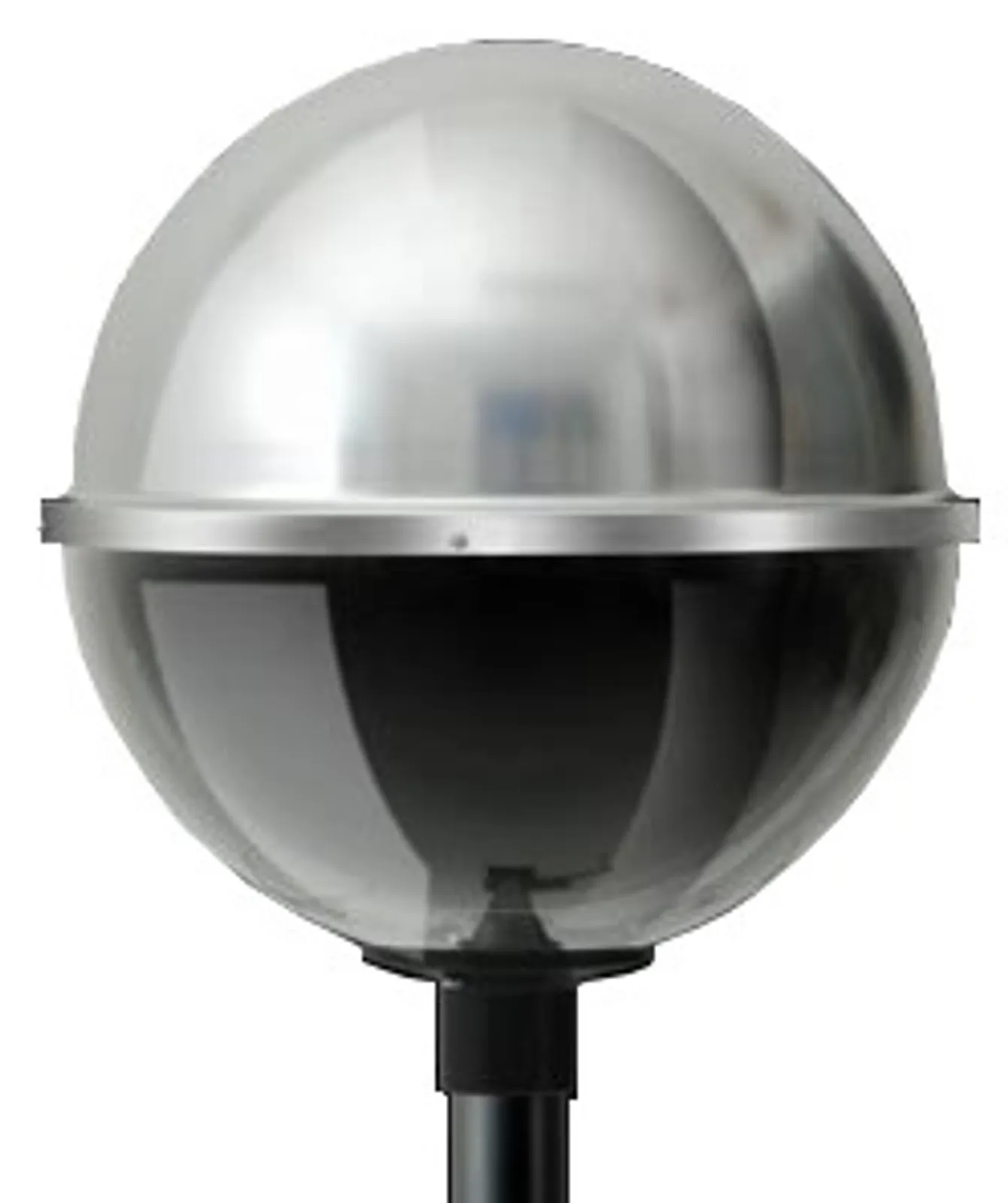 Poste Decorativo para Globo de 500mm - Globo semi esférica acrílico transparente