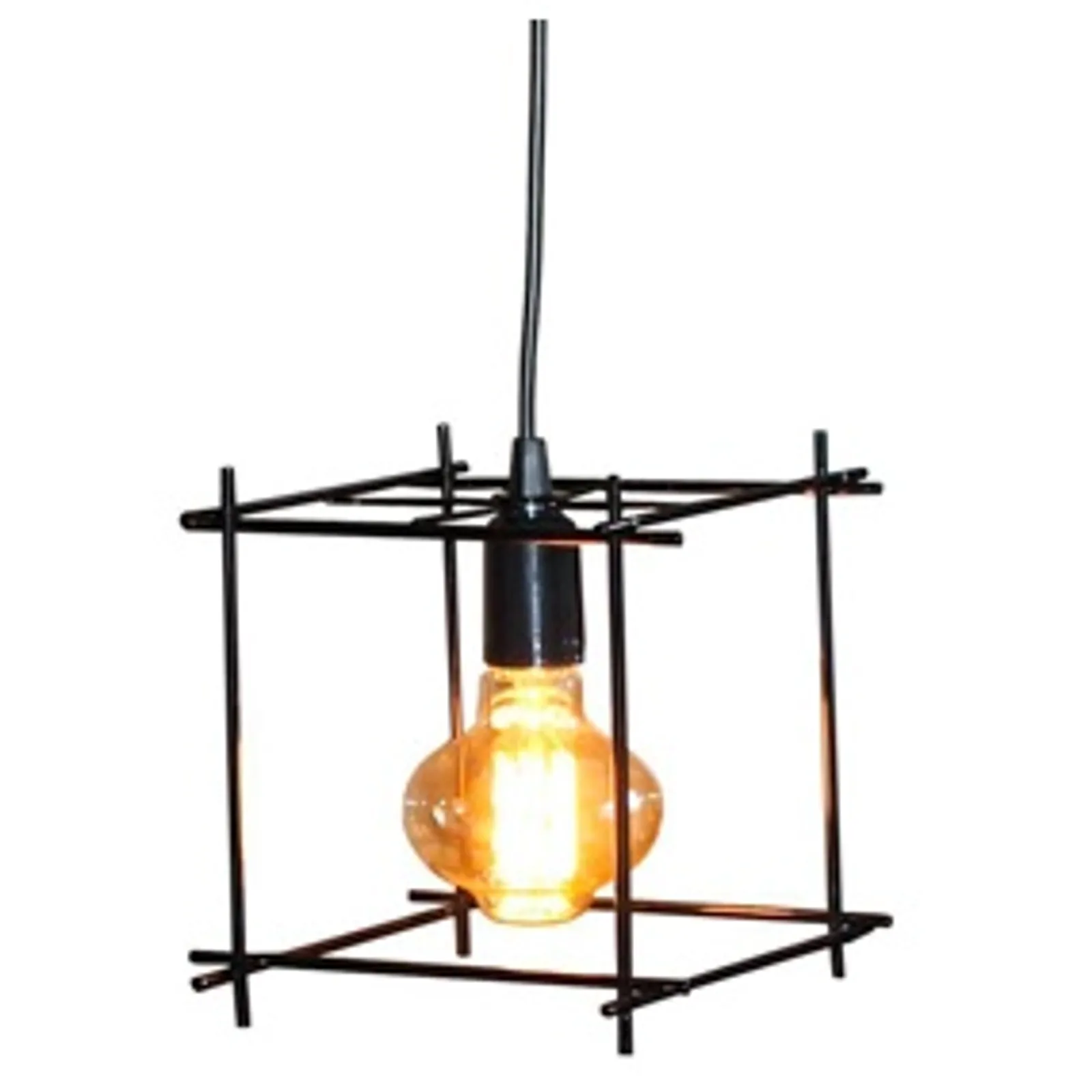 Pendente Aramado Berlim Preto E-27