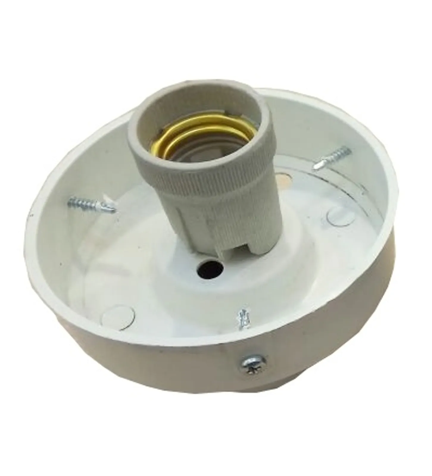 Base para Globo em topo de Poste Decorativo - Base 10 branca